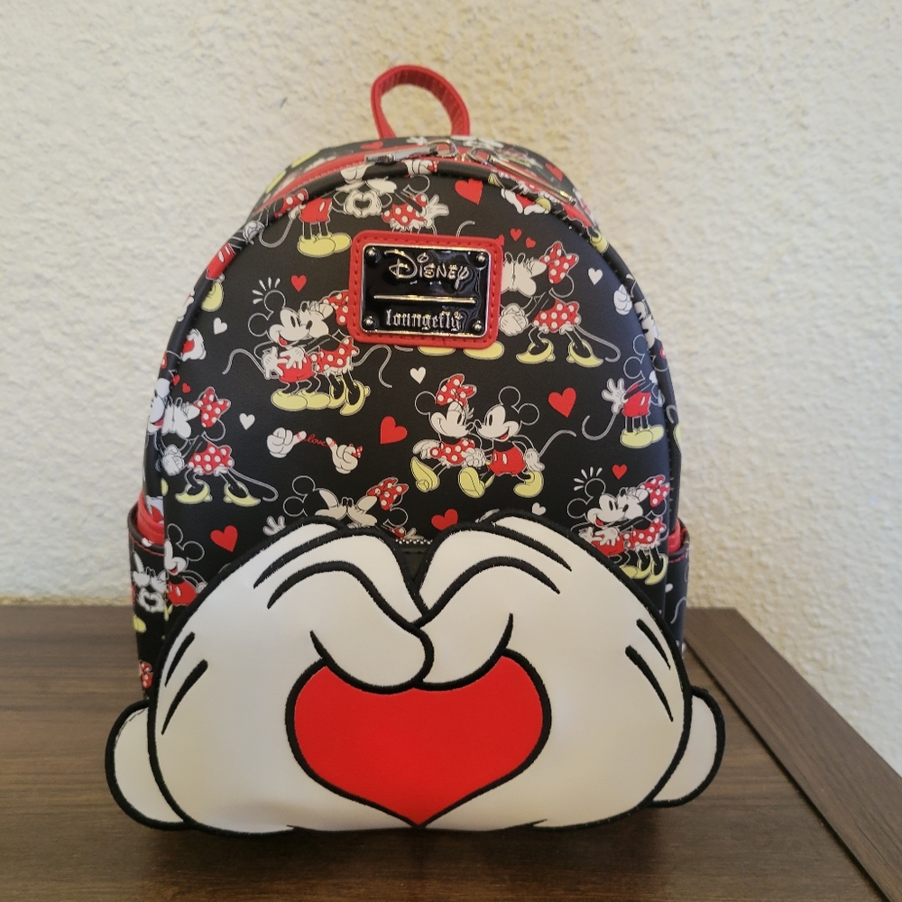 Loungefly Black and Red Minnie Mouse Backpack